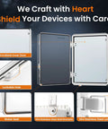 Waterproof IP67 Outdoor Junction Box With Inner Door And Mounting Plate, Built For The Elements, clear cover details