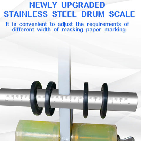 No-Bend Dual Line Floor Tape Marking Tool With Standing Pasting Dispenser For Masking Tape, Painter Roller Ready, Quick Straight Lines On Floors, Walls, Gyms And Warehouses, Pain-Free Back-Saving, stainless steel drum scale