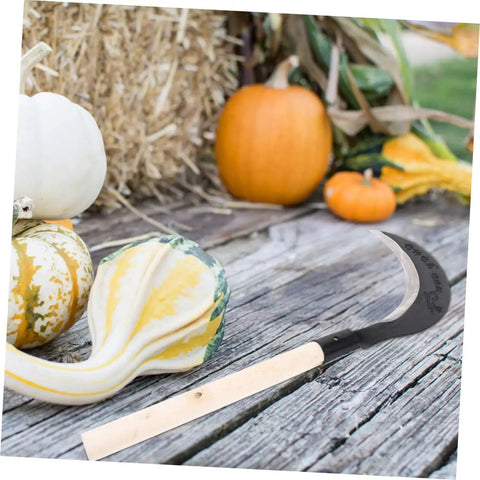 Durable Manganese Steel Scythe Long Hand Hoe for Garden Weeding Heavy Duty Yard Work Hand Weeder Tool With Sharp Edge and Ergonomic Grip