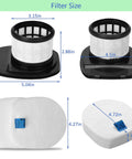 Replacement Vacuum Filter Kit For Rocket Pet Pro IZ140 IZ140C IZ141C IZ142 UZ145 Stick Vacuums with filter dimensions