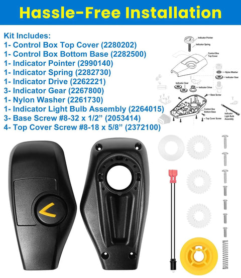 All In One Foot Control Repair Kit For Fortrex And Maxxum Trolling Motors With Top Cover Bottom Base Gears And Indicator