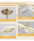 Modern Led Pendant Chandelier With Glass Accents And Remote Control Light Fixture Eight Head Prism Drop detailed view of hardware and materials.