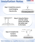 Installation guide for 150W LED High Bay Light With 21,700 Lumens, 5000K Daylight, 0-10V Dimmable, UL Listed, 120-277V