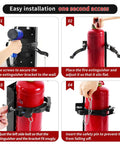 Steps to install Heavy Duty 20 Lb Fire Extinguisher Bracket Wall Mount Holder for 20 Lb Dry Chemical and 10 Lb CO2 extinguishers