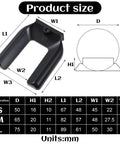 Lock And Load Your Rolling Ride With This Bulletproof 4 Pack Of Non Slip Rubber Wheel Stopper Bed Frame Caster Blocker Heavy Duty Floor Anchor Secures Office Chairs Desks Couches Tight No More Drifting Wheels size dimensions chart with measurements.