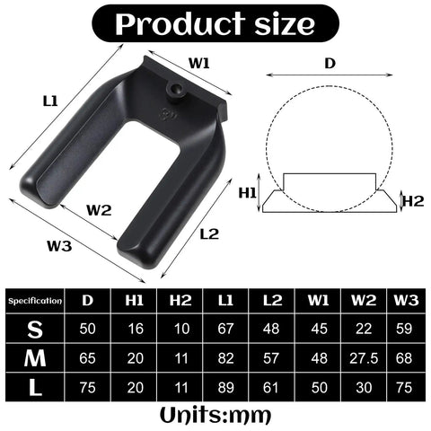 Lock And Load Your Rolling Ride With This Bulletproof 4 Pack Of Non Slip Rubber Wheel Stopper Bed Frame Caster Blocker Heavy Duty Floor Anchor Secures Office Chairs Desks Couches Tight No More Drifting Wheels size dimensions chart with measurements.