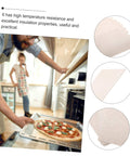 Pro Grade 10 Pack Microwave Mica Plates Sheets, Heat Resistant Insulation Pads shown near oven with pizza