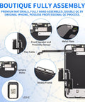 IPhone XR 6.1 Inch Screen Replacement Kit With Earpiece And Proximity Sensor, LCD Display And 3D Touch Digitizer Front Assembly details