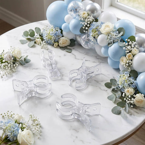 Grab These Heavy Duty 3.5 Inch Clear Balloon Arch Clips And Make Your Next Party Or Wedding Look Totally Awesome With Secure Spring Clamps That Grip Tight And Keep Balloons Stacking Smooth For Epic Backdrops. Clear PET 3.62x1.22 inch balloon arch clips for wedding decor
