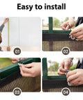 Installation steps for Heavy Duty Outdoor Fence Privacy Screen 4x32 Ft With Breathable HDPE Fabric for patio yard and garden.