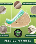 Diagram of Beige RipLock 350 Replacement Canopy Top Cover for Debora Gazebo Swing Model 01-0884 showing features like Riplock tech and velcro straps