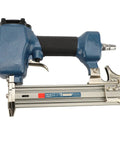 Pro Grade Pneumatic Air Brad Nailer For Precision Woodworking and Ceiling Installations, tough cast alloy design, ergonomic grip.