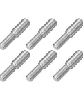 M8 To M10 Double End Threaded Studs 304 Stainless Steel Thread Reducer Adapter 6 Piece Set displayed together.