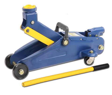 Beefy 2 Ton Trolley Jack For Cars And SUVs, Heavy Duty Hydraulic Floor Jack With Safety Valve, Lift From Five And One Eighth Inches