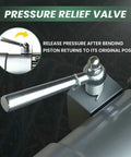Pressure relief valve of Heavy Duty Electric Hydraulic Rebar Bender Cutter 1100W Copper Motor Portable Steel Rod Tool.