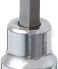 3/8 Inch Drive Hex Bit SAE Socket 5/32 Inch Pro Grade For Ratchet Use Tough As Nails Chrome Vanadium Steel Nickel Chrome Plated