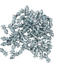 Heavy Duty Tungsten Steel Tire Spikes 50 Piece Set Anti Skid Snow Studs For Cars Trucks And Bikes scattered on white background
