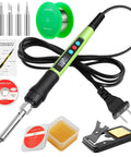 100W LED Digital Soldering Iron Kit with Ceramic Heater, Quick 15 Second Heat Up, Adjustable Temperature, Includes Tips and Accessories