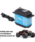 Heavy Duty RC Digital Servo Motor Featuring IP68 Waterproof Sealing And Solid Aluminum Gears built tough for 1 10 scale RC cars.