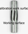 Rifling Button Alloy Steel With 22lr 6 By 6 Groove, Silver Finish, Precision Tool showing calibration and working surfaces.