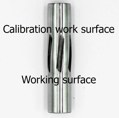 Rifling Button Alloy Steel With 22lr 6 By 6 Groove, Silver Finish, Precision Tool showing calibration and working surfaces.