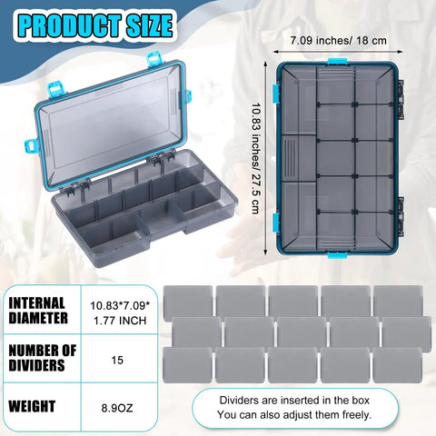 Six Pack Waterproof Fishing Tackle Boxes 3600/3700 ✓