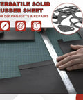 Trimming Neoprene Rubber Sheet 12 Inch Wide Three Eighths Inch Thick 12 Inch Long for DIY gasket material on cutting mat