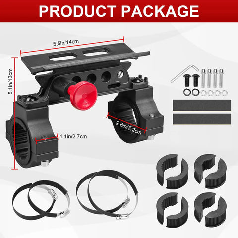 Built Different Quick Swap Roll Bar Fire Extinguisher Mount Bracket Kit For Utv Atv Jeep Wrangler Ford Bronco Polaris RZR Pioneer Can Am Maverick With One To Two Inch Tube Cage
