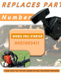 Pull Recoil Starter Assembly For Pb 8010 Echo Pb 9010H 9010T Backpack Blowers And Shindaiwa EB910 EB910RT Replacement Part