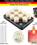 Flameless LED Candles With Remote Timer And Charging Station For Outdoor Use Rechargeable Waterproof RGB Tea Lights Delivering 60 Plus Hours Of Glow Colorful Candles For Valentines Day Halloween Christmas Home Party Decor 12 Pieces with remote and timer