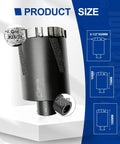 Diamond Core Drill Bits For Hard Stone And Concrete With 65mm Diameter Laser Welded Dry Or Wet Hole Saws Pro Grade And Heavy Duty