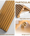 ZEROUNO Modern LED Wall Sconce Indoor Wall Lights Set of 2, Bronze Hardwired Up and Down Wall Mount Light for Living Room Bedroom Hallway Corridor Stairs Warm White 3000K (with Replacement G9 Bulbs) detailed metal base and G9 light source.