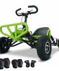 Gas Powered Go Kart 63cc 2.5HP Off Road Kart For Adults And Kids, 25 MPH High Speed Racing Kart With Durable Steel Frame and Safety
