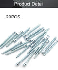 Self Drilling Confirmat Screws For Wood Bonding M7 X 70mm Inner Hex Carbon Steel Woodworking Fasteners 20 Pieces