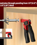 Heavy Duty Molly Bolts For Drywall Kit In Three Sizes 0.12 Inch To 1.28 Inch Metal Hollow Wall Anchors And Screws With Setting Tool