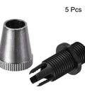 Cable Glands Strain Relief Wire Connectors For Hanging Lights And Ceiling Pendants Black Metal 5 Pack One Eighth IP Thread