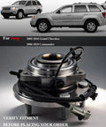 2Pcs Front Wheel Bearing And Hub Assembly For 2005-2010 Grand Cherokee And 2006-2010 Commander With ABS 5 Lug