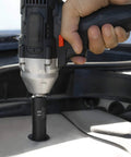 Using 21 Piece 3/8 Inch Drive Deep Impact Socket Set Pro Grade Quality SAE And Metric 6 Point Hex Design on an impact wrench