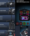 V16 Max ELRS 2.4GHz Multi Protocol 16CH FPV Transmitter With EdgeTX OpenTX Compatible Control, 4.3 Inch Touchscreen Display