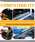 Compatibility chart showing Six Piece Silicone Vacuum Hose Kit for automotive use, highlighting suitability for water and air.