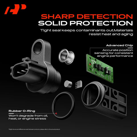 Engine Camshaft Crankshaft Position Sensor For Infiniti FX35 G35 I35 M35 And Nissan 350Z Altima Maxima Murano Quest 3 5L V6 Replacement Sensor Direct Fit OEM Quality No Fuss Easy Install Durable Performance black sensor kit with O-ring and circuit board