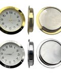 Front and side view of 55mm Clock Insert With Arabic Numerals For Watch Repair And Upgrades Durable Alloy Face Insert