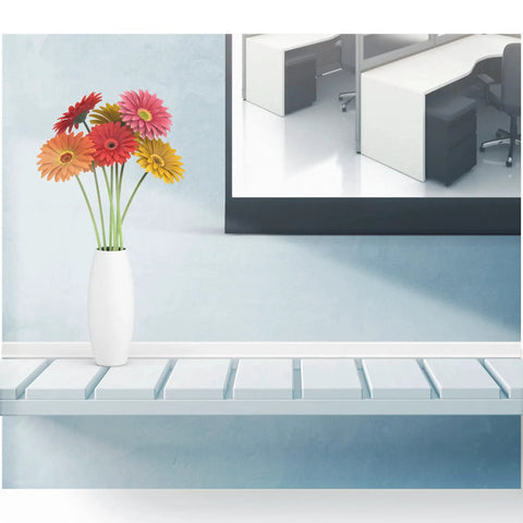 Solid Cable Management Raceway With Adhesive Tape And Clear Cover 1.75 Inch Wide By 1.13 Inch High 6 Foot Long PVC Wall Mounted Cord Hider