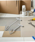 Heavy Duty T Handle Manhole Cover Hooks For Sewer And Septic Tanks Hella Tough Metal Lifters shown on tiled surface.
