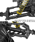 Close-up of Aluminum Suspension Arms And Caster Block And Steering Blocks And Rear Stub Axle Carriers for RC Cars