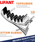 Cross-section illustration showing layers of a flexible belt made of pressure-resistant rubber and fiber compound for strength.