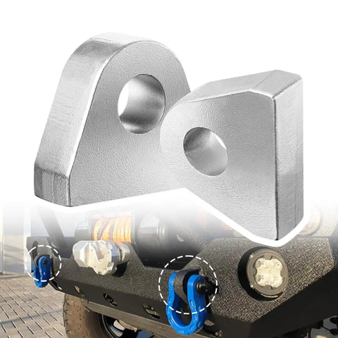 Heavy Duty Weld On Shackle Clevis Mounts 1 Inch Thick Steel For Offroad Trucks Trailers And Hydraulic Tractor Buckets 2 Pack, welded clevis mounts on truck bumper