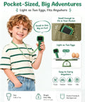 2 In 1 Kids Microscope Camera Handheld Pocket Digital Scope With Autofocus 1000x Magnification And 16x Zoom Dope STEM Toy For Insects Plants Coins Jewelry Stamps Perfect Gift For Curious Kids, green handheld microscope in boy's hand
