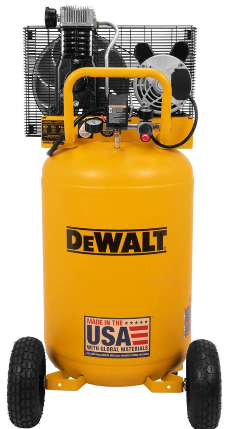 This DeWalt 30 Gallon Vertical Air Compressor Is A Pretty Sweet Deal For Pro Contractors Who Need Heavy Duty Power. With Max 175 PSI Pressure And Oil Lube Engine You Can Run Any Air Tool Without Hassle. The Electric Motor Is Super Quiet And Efficient So