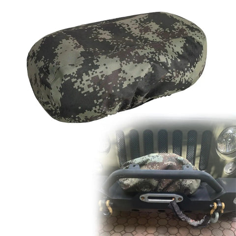 Heavy Duty Waterproof Winch Cover Camo Fits 8500 To 17500 Lb Electric Off Road Truck Hauler Accessory 21 5 X 9 5 X 7 5 In on Jeep